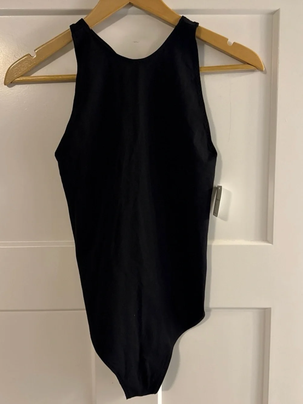 Free People Black Sleeveless One-Piece Bodysuit